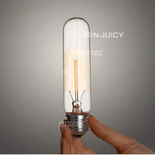 10 шт./лот Marconi Стиль лампочка лампа Винтаж Edison воспроизведение 40 ватт прозрачный Стекло фейерверк E27 T10 AC110V 120 V 220 V 240 V