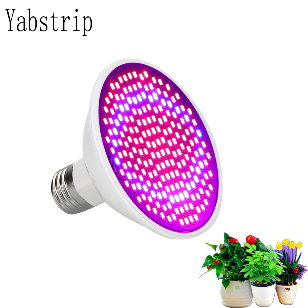 Yabstrip светодиодный завод лампочки для теплиц лампа освещение для внутреннего семян гидро Цветочная теплица Veg Гидропоника E27 лампа для выращивания красного и синего цвета