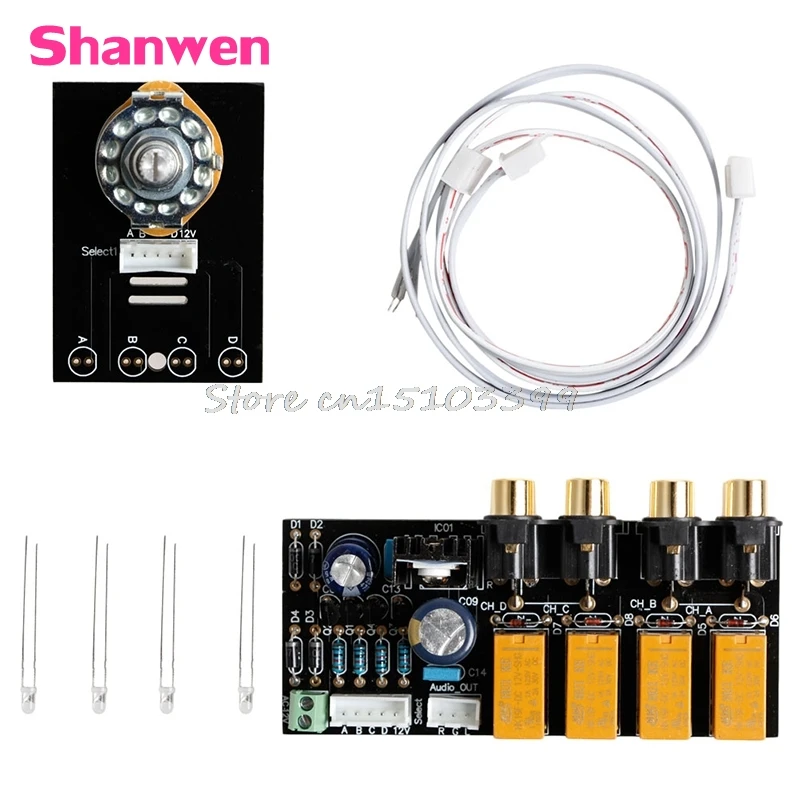 Audio Input Signal Selector Relay Board/Signal Switching Amplifier Board + RCA #G205M# Best Quality signal бриджи signal perrier модель 285465047