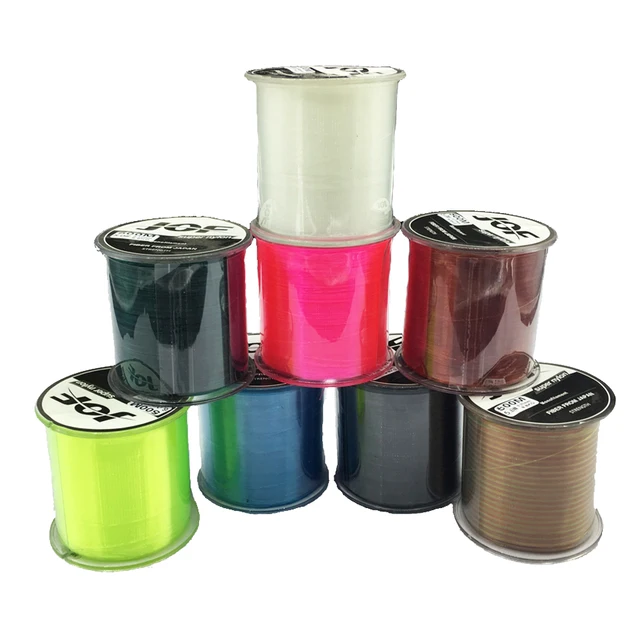 jof hot sale 500m durable transparent fishing line super strong japan monofilament main rock nylon line fishing tackle