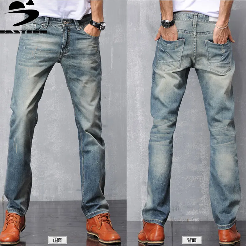 2016 new Designer Jeans Men denim pants long trousers men summer jeans cotton trousers top denim