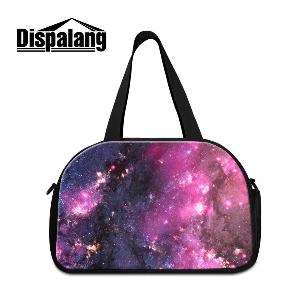Dispalang портативный вещевой мешок для выходных для мужчин багаж дорожная сумка сумки Вселенная галактики звезда Большие женские сумки на плечо Bolsos - Цвет: Небесно-голубой