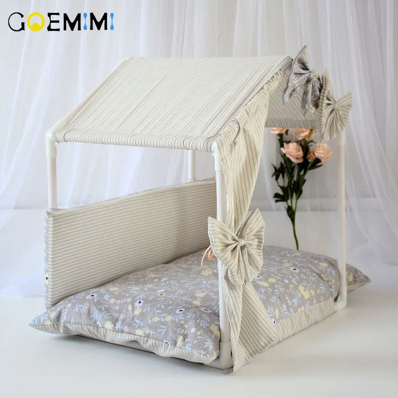 Detachable Dog House Pet Bed Tent Cat Kennel Indoor Bow Design Puppy Mat Pet House Sofa Sleeping Bag Winter Nest Kennel For Cats Detachable Dog House Pet Bed Tent Cat Kennel Indoor Bow Design Puppy Mat Pet House Sofa Sleeping Bag Winter Nest Kennel For Cats