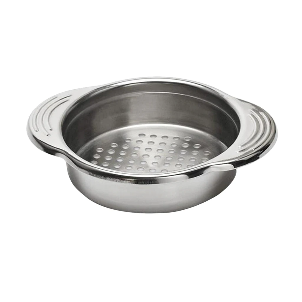 Stainless Steel Silver Can Tin Round Hole Strainer Drainer Liquid Drain Home
