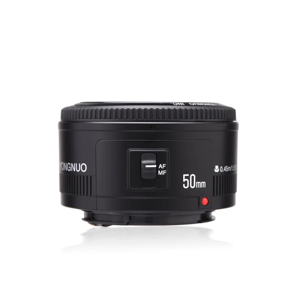 YONGNUO YN50mm объектив с фиксированным фокусом EF 50 мм F1.8 AF/объектив MF с большой апертурой Автофокус Объектив для Canon EOS 60D 70D 700D DSLR камера