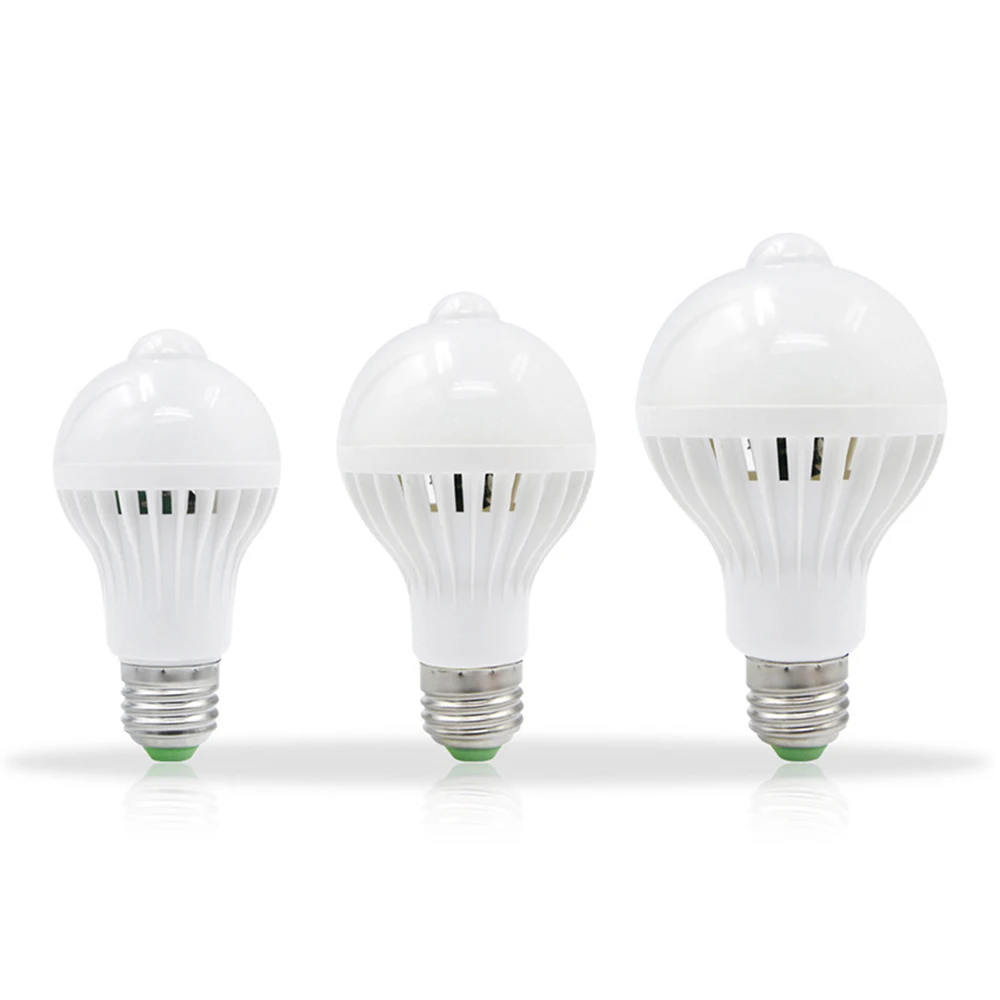  LED PIR Motion Sensor Lamp E27 5W 7W 9W Automatic ON/OFF LED Bulb Light Sensitive Human Body Moveme - 32964145087
