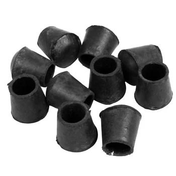 

Boutique Furniture Chair 16mm Inner Dia Cone Shape Rubber Foot Covers 10 Pcs