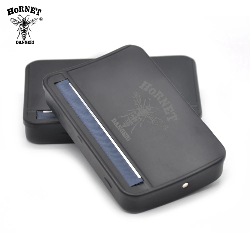 

1pcs Black Metal Rolling Machine Smoking Case Rolling Machine Box for 110mm Papers Cigarette Maker Roller Hand Roller