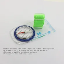 Большой палец-стиль направленный открытый компас Открытый Туризм Кемпинг Портативный Компас