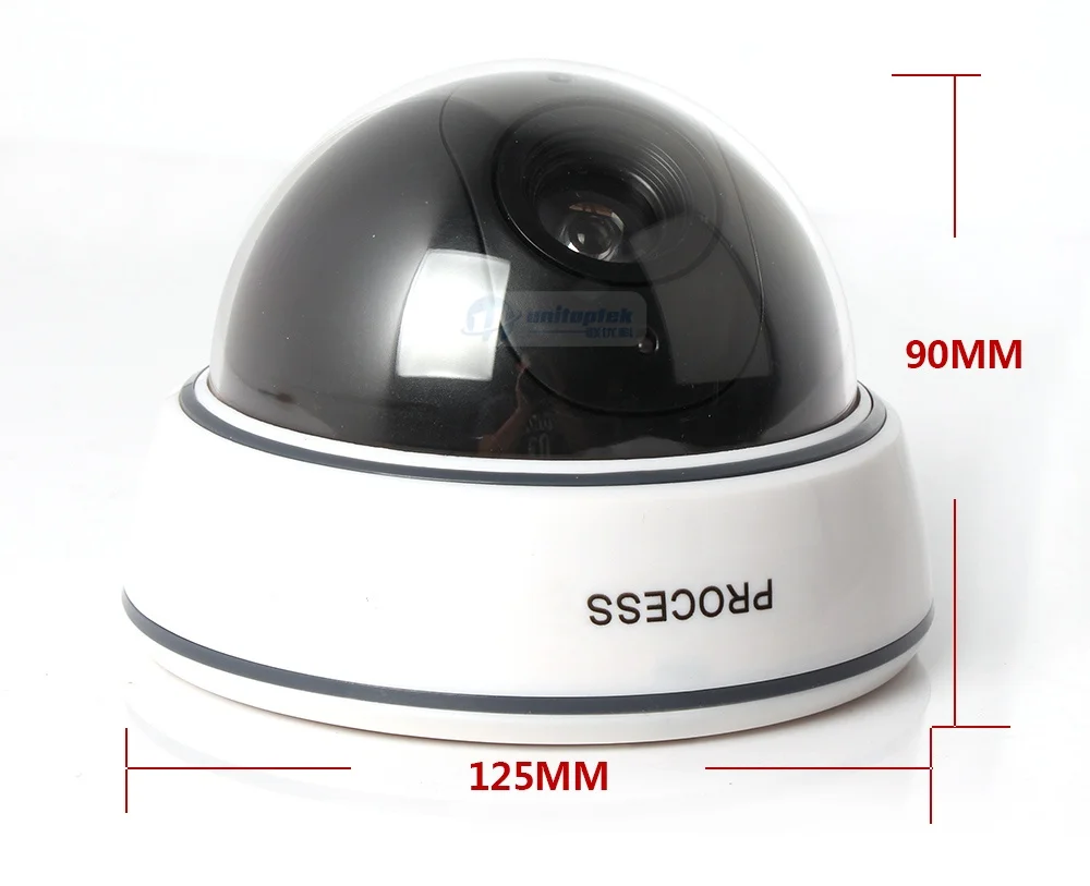 Dummy Camera Fake Outdoor Indoor Weatherproof Fake Surveillance Camera Dome CCTV Security Camera Flashing Red LED Light Dummy Camera Fake Outdoor Indoor Weatherproof Fake Surveillance Camera Dome CCTV Security Camera Flashing Red LED Light
