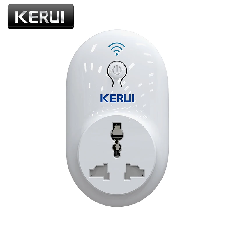 Achat KERUI Maison Bureautique UA US EU UK Plug Sans Fil WiFi IOS Android APP télécommande Intelligente Prise intelligente