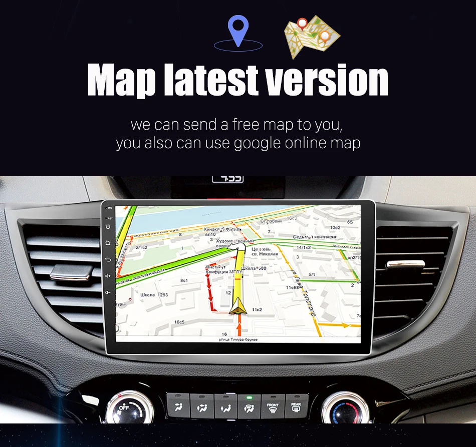 Best Eunavi 4G+32G Android 9.0 4G Car Radio Multimedia Audio Player Navigation GPS 2Din For Honda CRV 2012 2013 2014 2015 2016 PX6 19