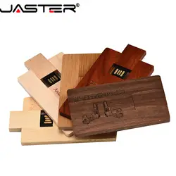 JASTER лазерный гравированный деревянный usb-накопитель 2,0 4 ГБ 8 ГБ 16 ГБ 32 ГБ 64 ГБ флеш-накопитель для свадебной фотографии компании