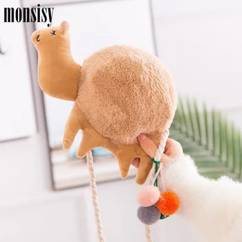 

Monsisy 2019 Winter Faux Fur Camel Handbag Women Crossbody Bag Kawaii Animal Plush Shoulder Bag Lady Purse Wallet bolsa feminina