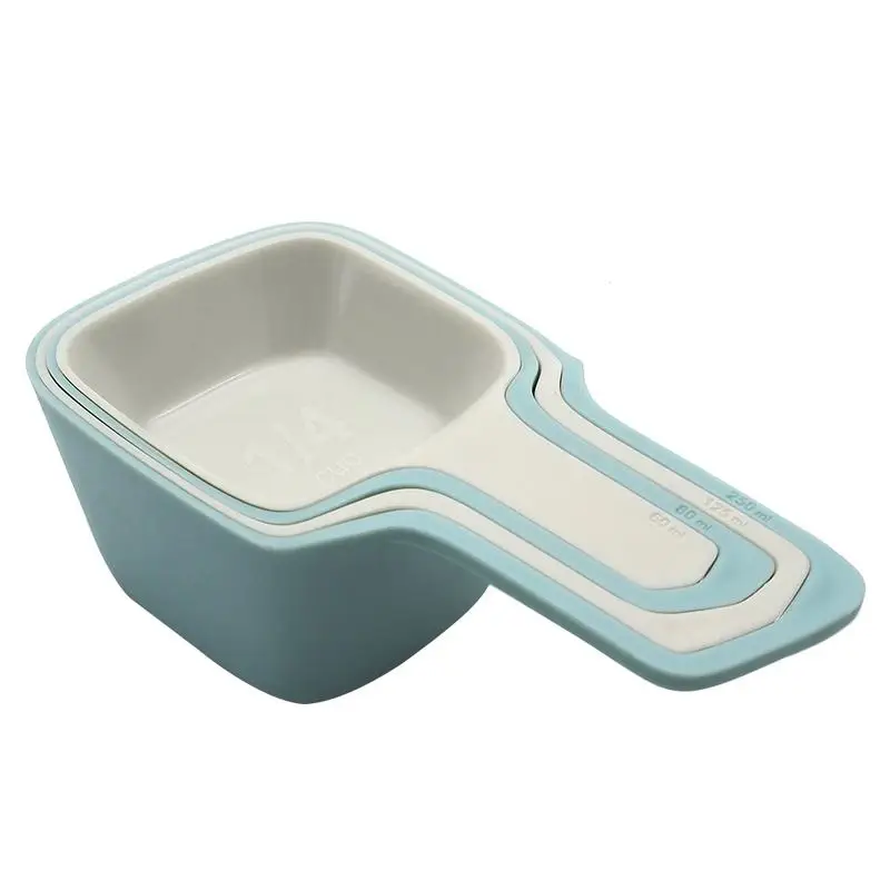 

Measuring Spoon Food Grade Plastic Four Set Measuring Cup Measuring Spoon Set Milk Powder Coffee Spoon Combination With Scale