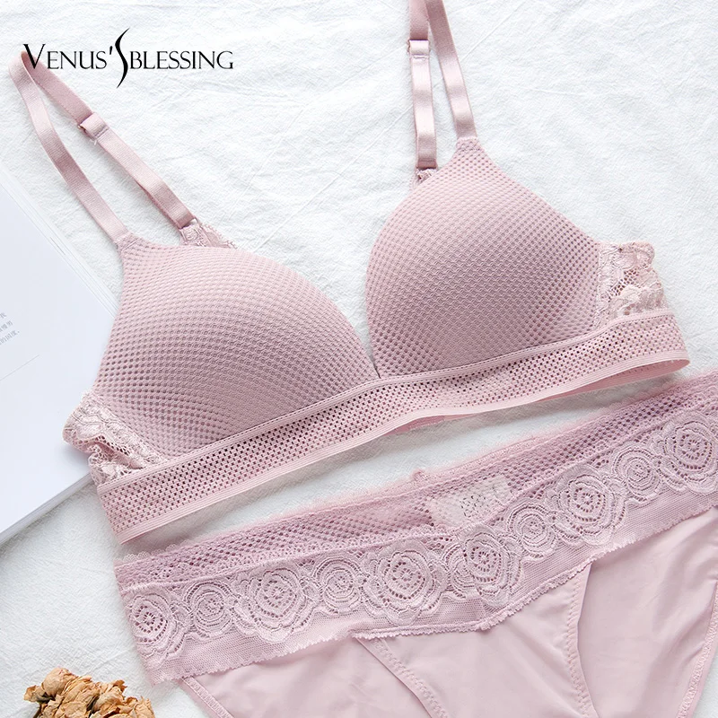 

VENUS'S BLESSING French Sexy Women Lace Bralette underwear Bralet Comfortable Ultrathin Bra Bustier Crop Top Tank Tops