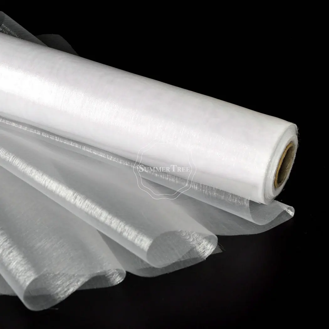 25meter x 29cm White Sheer Organza Roll Fabric DIY Wedding Party Chair Sash Bows Table Runner Swag Decor | Дом и сад
