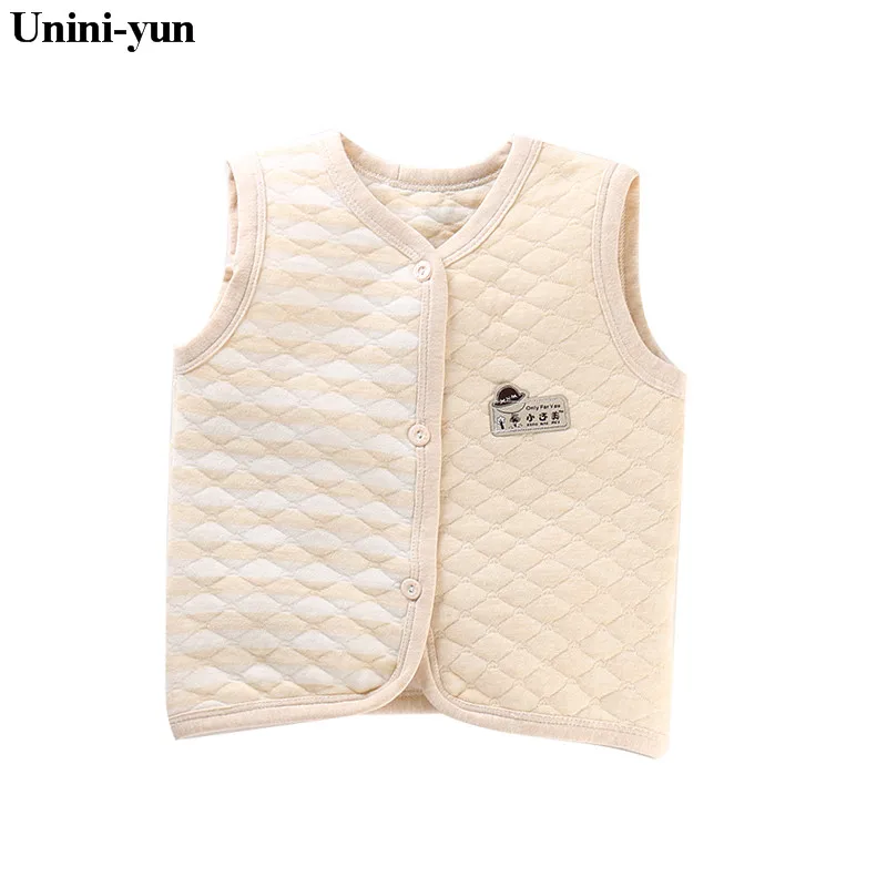 Unini-yun/жилет для маленьких мальчиков, 6M9M24M3T5T6T новогодний костюм осенне-зимний детский теплый жилет без рукавов с v-образным вырезом и грибами, шерстяная куртка