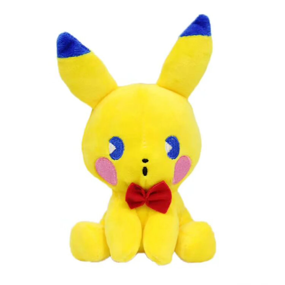 10/лот 10 стилей Saiko Soda Pikachu Sylveon Umbreon Flareon vaporon Jolteon Eevee Espeon 10 см плюшевый брелок-подвеска розничная - Цвет: Pikachu