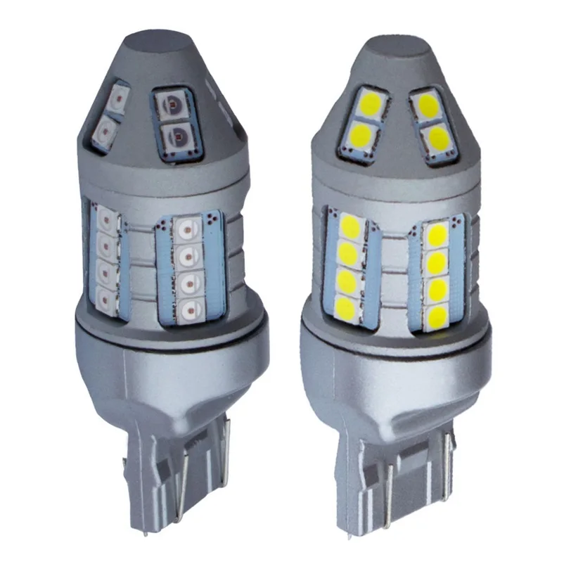 2 шт. Автомобильные светодиодные лампы T20 7443 W21/5W 3030 лм|car light|signal ledsignal bulb |