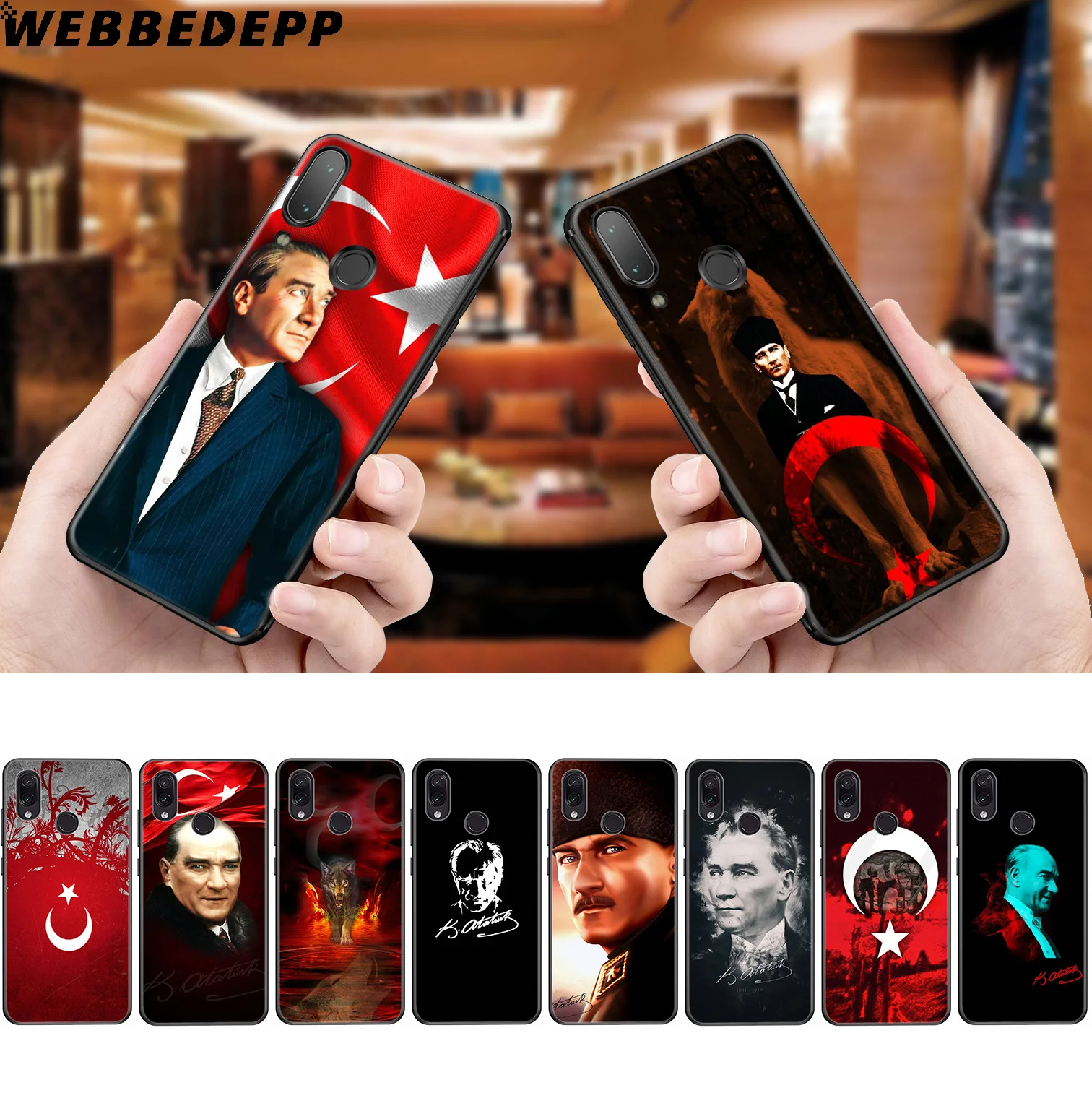 Turkey Mustafa Kemal Ataturk Soft Case for Xiaomi Redmi K20 7A 4A 4X 5 5A 6 6A S2 Note 8 4 7 Pro Plus Prime |