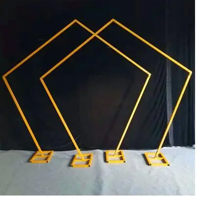 Свадебный реквизит пятиугольная рамка наружное свадебное старинное оформление фона Геометрическая арка - Цвет: 2.5X2.5M