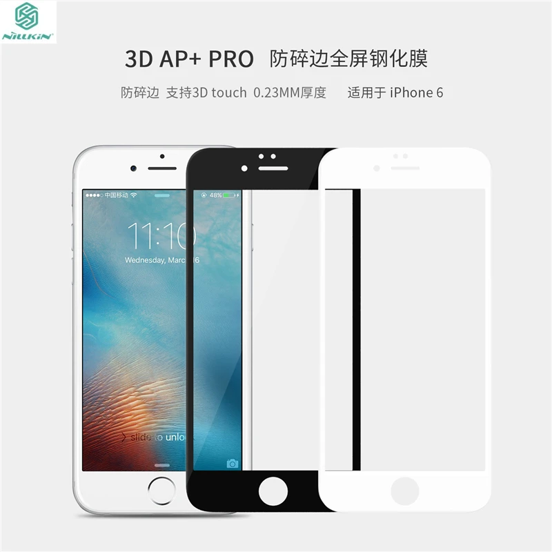 bilder für Gehärtetem Glas für iPhone 6 6 S Displayschutzfolie Ursprünglicher Nillkin für iPhone 6 6 S Vollbild 3D Gebogene Arc Rand Schutzfolie bilder für Gehärtetem Glas für iPhone 6 6 S Displayschutzfolie Ursprünglicher Nillkin für iPhone 6 6 S Vollbild 3D Gebogene Arc Rand Schutzfolie