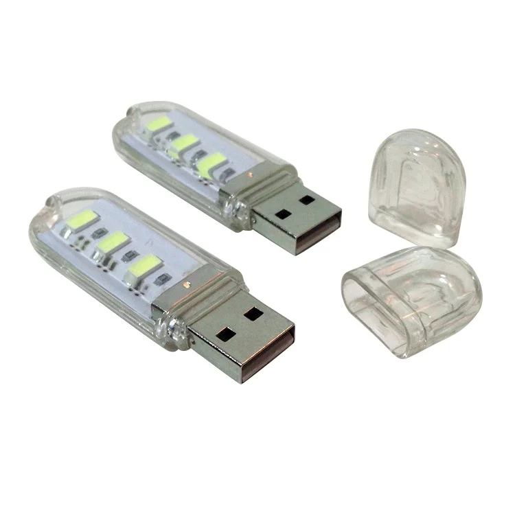 1 шт. 3 светодиода/8 светодиодов 5730 SMD Книжные огни миниатюрный крючок для рыбалки USB ночник для ПК компьютер-лэптоп Мобильная мощность