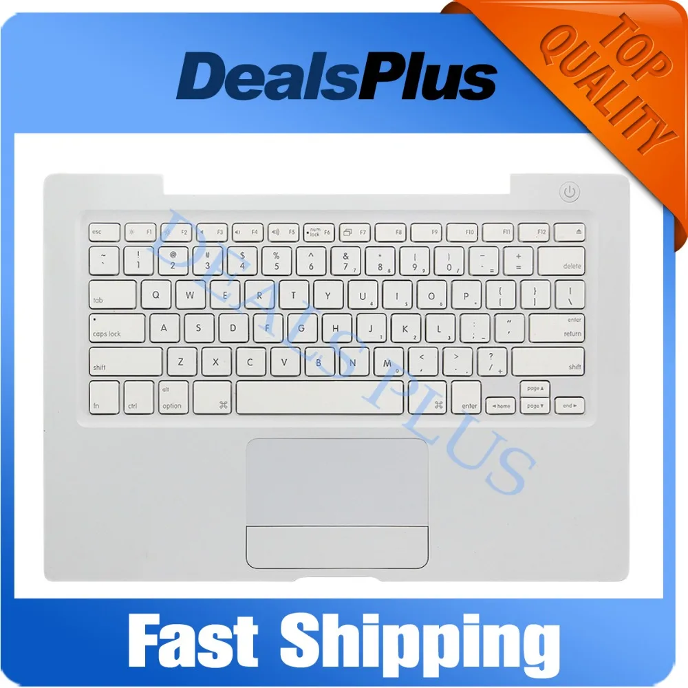 Б/у белый чехол с подставкой для рук для Macbook 13 ''A1181 A1185 чехол с подставкой для рук с клавиатурой США с сенсорной панелью