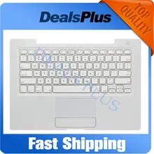 Б/у белый чехол с подставкой для рук для Macbook 13 ''A1181 A1185 чехол с подставкой для рук с клавиатурой США с сенсорной панелью