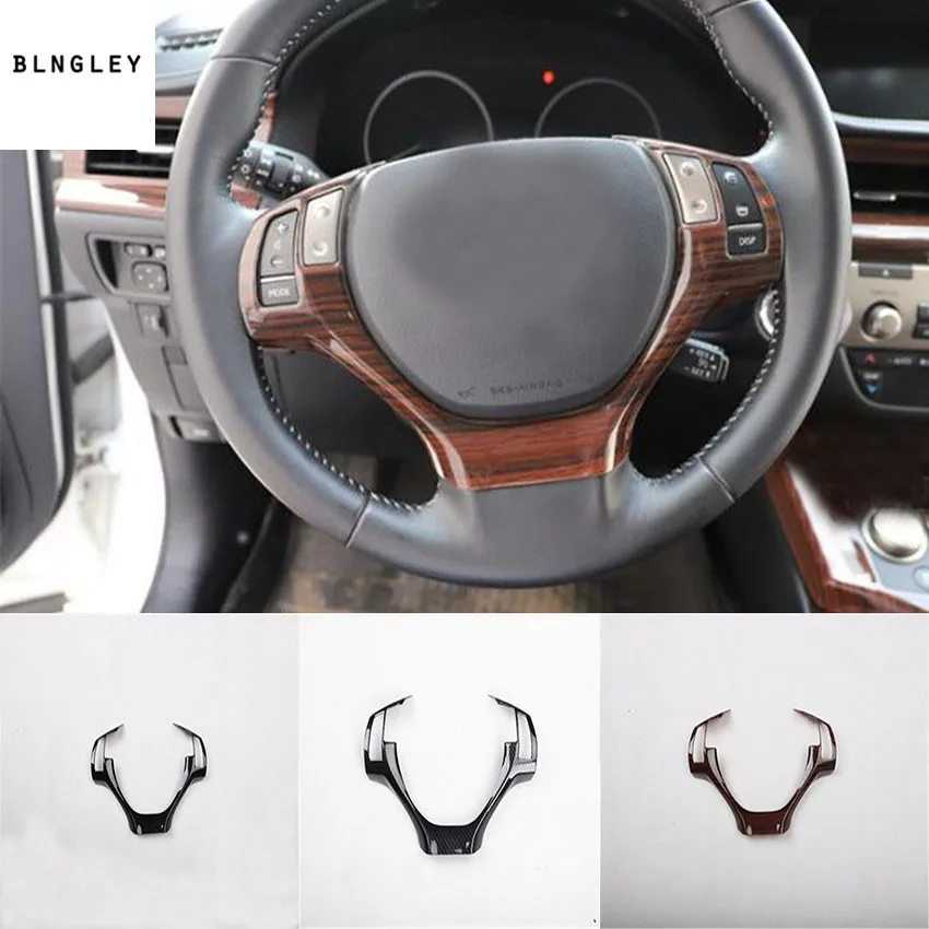 

1lot ABS carbon fiber or wooden grain rear air conditioning outlet decoration cover for 2013-2017 LEXUS ES250 ES300H ES350