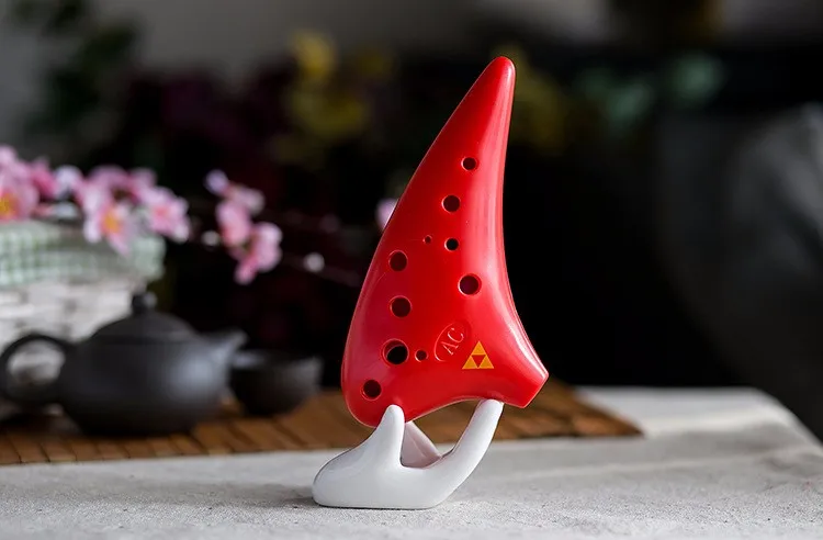 Пластиковый 12 отверстий ocarina Alto C Ключ музыкальный инструмент красочный хорошее качество духовой инструмент ручной размер ocarina