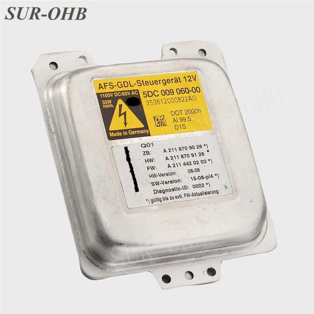 Оригинальная замена 5DC 009 060 00 Xenon D1S AFS GDL Stuergerat 5DC00906000 D1R HID 12 в балласт для