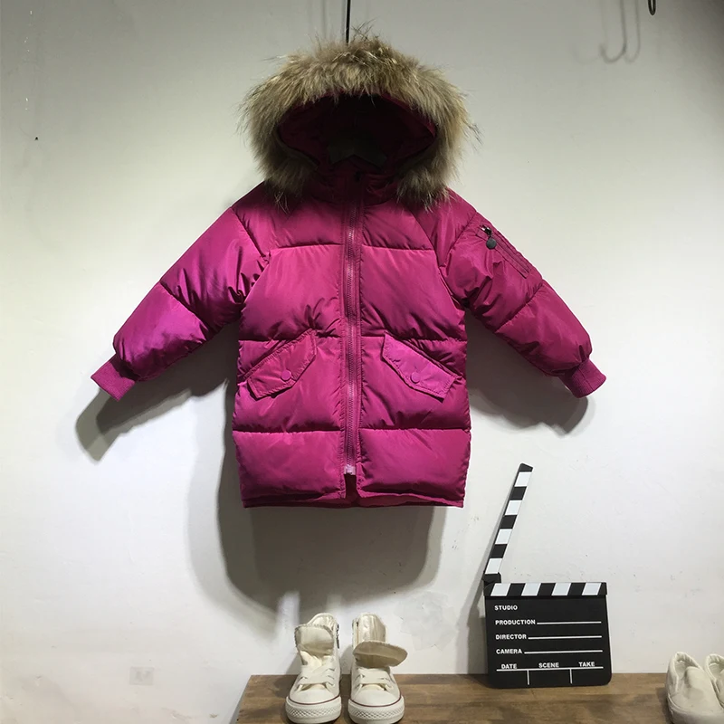 

Children's Down Jacket Baby Clothing Baby Boys Jacket 2018 Winter Jacket Warm Hooded Long Sleeve Jacket for A Boy 2 3 4 5 6 7 8Y