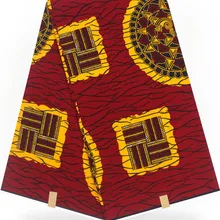 Африканская восковая ткань высокого качества ткани для пэчворка африканская Ткань 6 ярдов Хлопок Анкара ткань для одежды C-28