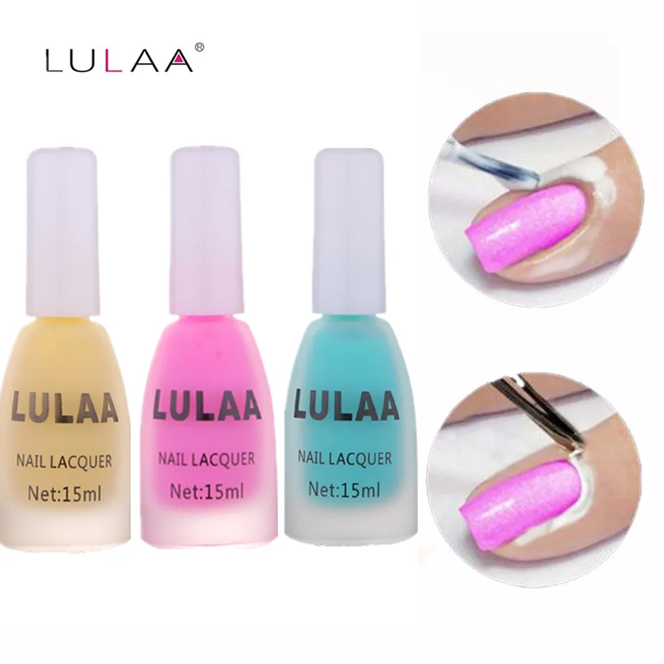 new lulaa 15ml Nail Edge Protection Soak off Nail Gel Anti overflow Glue Nail Art Tool Manicure