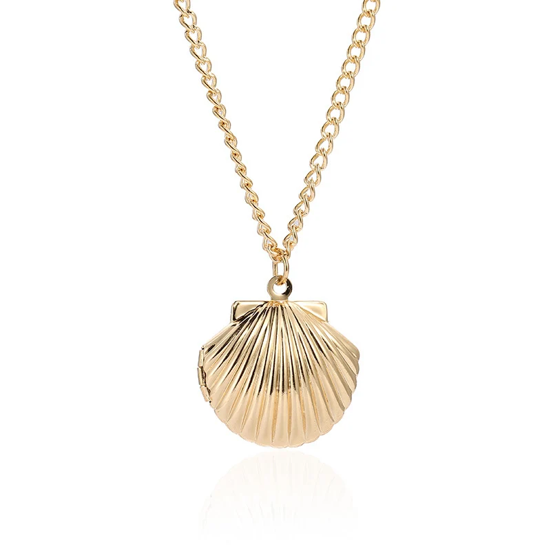 

2/set Fashion Shell Starfish Pendant Necklaces For Women Girls Gifts Vintage Gold Color Choker Bohemian Necklace Jewelry 2019