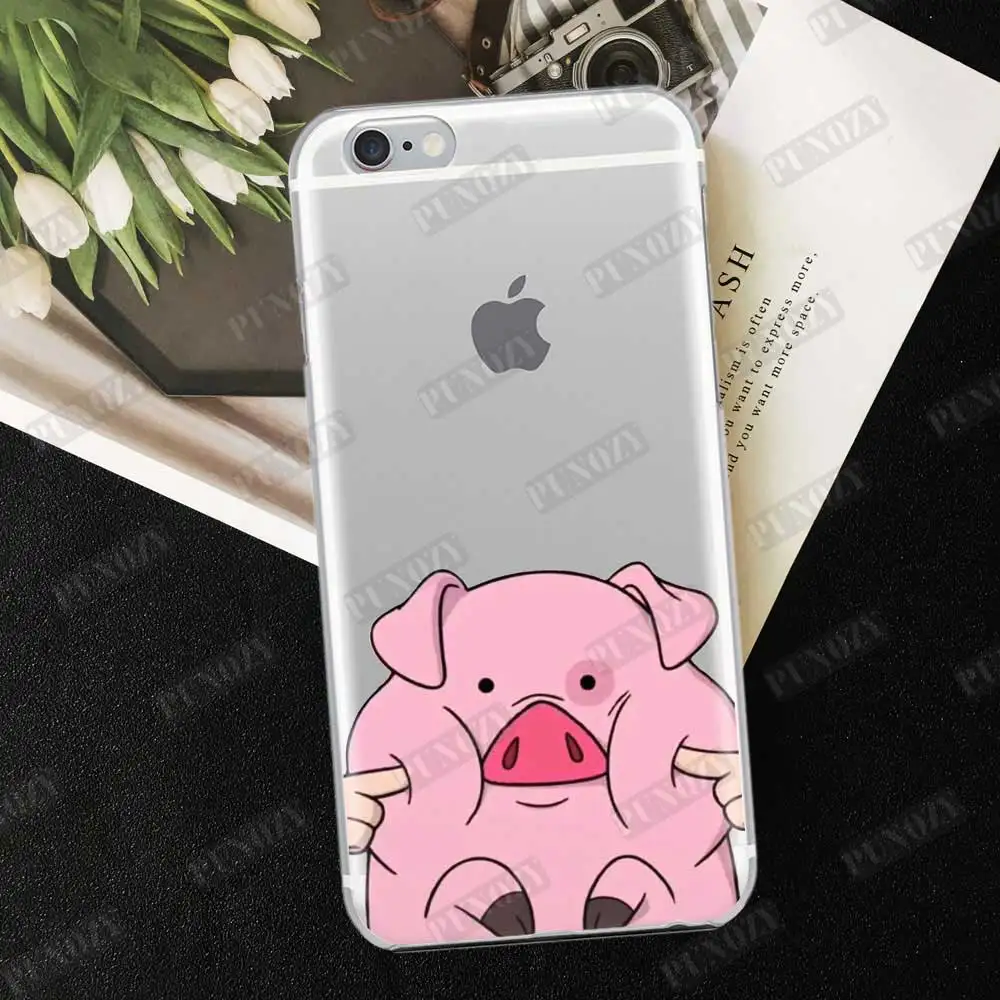 Милый чехол для телефона с рисунком из мультфильма Гравити Фолз Waddles the Pig Для iphone 11 pro X XR XS MAX 6 6S 8 7 Plus 5 5S SE 4 4S силиконовый чехол из ТПУ - Цвет: TPU  A442