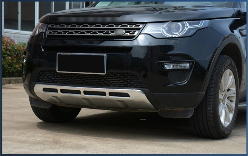 Передний + задний бампер диффузор из нержавеющей стали для Land Rover Discovery Sport 2015 2016 2017