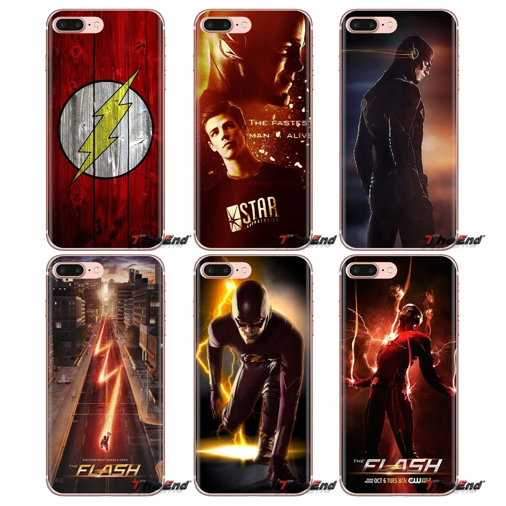 The flash logo superhero For Oneplus 3T 5T 6T Nokia 2 3 5 6 8 9 230 3310 2.1 3.1 5.1 7 Plus 2017 2018 Transparent Soft Skin Case |