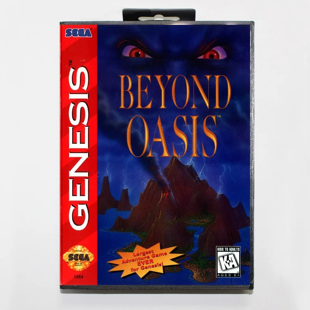 16 бит игровой картридж sega MD с розничной коробкой-Beyond Oasis(он же история Тора) игровая карта для системы Megadrive Genesis