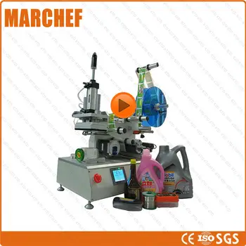 

CE ISO Semi-automatic curved bottle six sides hexagonal labeling machine