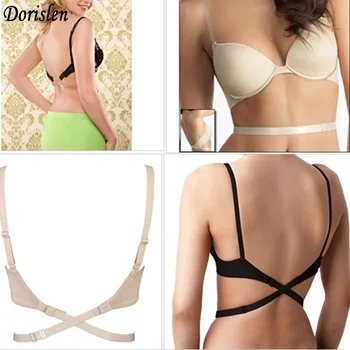 

Dorislen Low Back Bra Strap Adjuster - Convert Your Bra!! White Beige Black 3pcs/Box