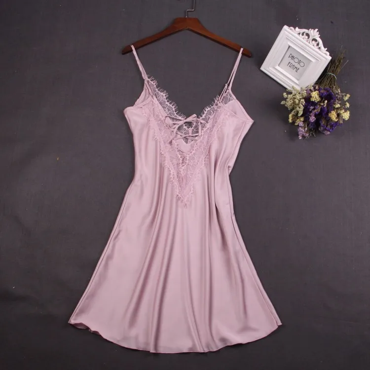 Women Nightgowns Women Nightdresses Sleeping Dress Sexy White Women Nightwear Lace Nightdress Nighty Mini Nightgown Suspender Skirt Sleepwear Rayon Sleeveless For Female M-XXL