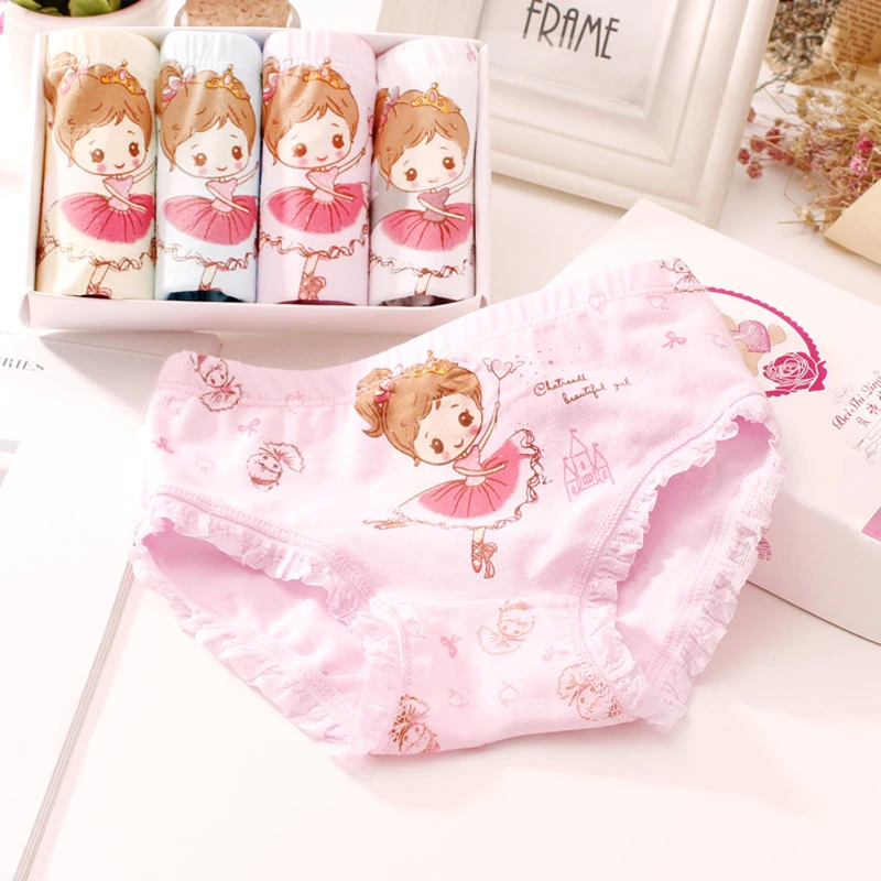 Venta al por mayor (12 unids/lote) ropa interior de algodón para niños ropa interior niñas con estampado de dibujos animados|baby girl underwear|girls underwearpanties wholesale - AliExpress