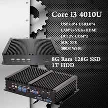 Micro PC 8 Г Ram 128 Г SSD 1 Т HDD Intel Core i3 4010U HTPC 4 К HD Linux XBMC Kodi DHL Бесплатная Доставка 3 Лет Гарантия на usb Мини ПК