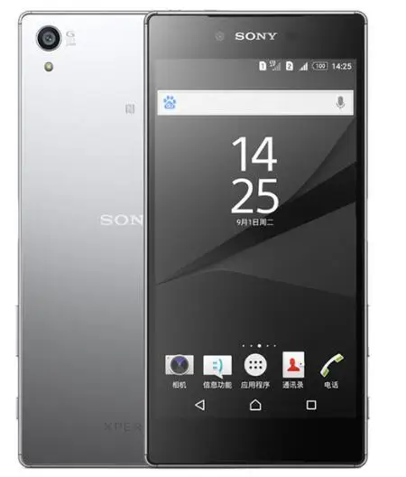 Разблокированный мобильный телефон sony Xperia Z5 Premium E6853, 3 Гб ОЗУ, 32 Гб ПЗУ, 5,5 дюймов, четыре ядра, 23 МП, GSM, Android, LTE - Цвет: Silver