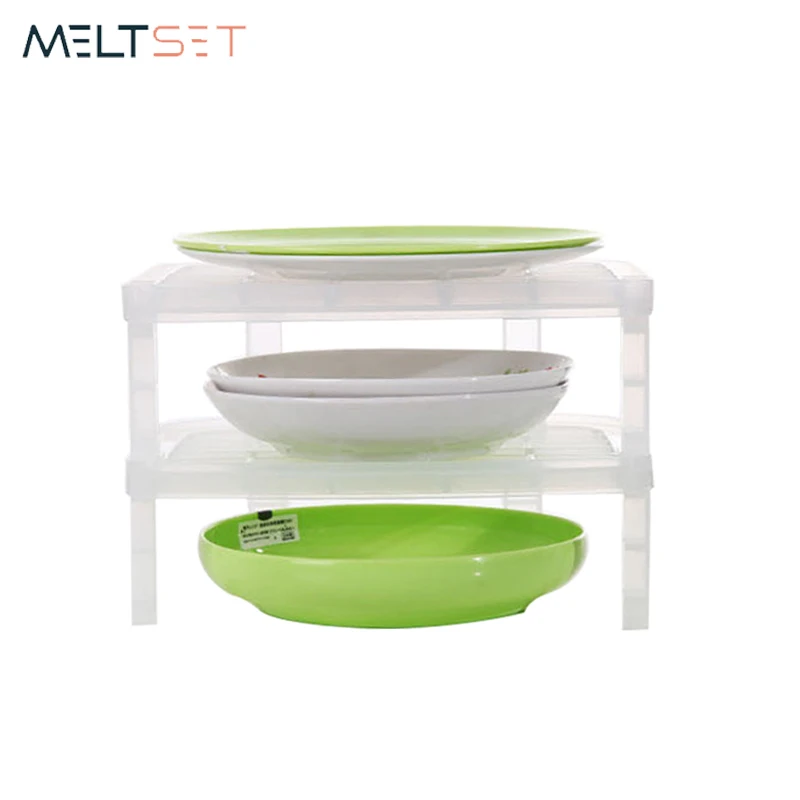 

Dinnerware Storage Rack Stacking Cupboard Tableware Shelf Household Dish Holders Small Plastic Sink Drain Home Organization