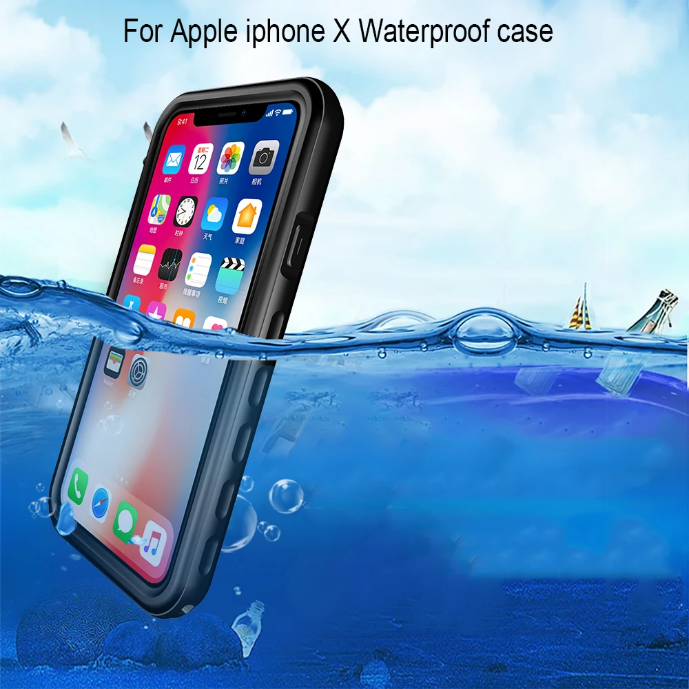 Waterproof Case for Apple iphone X Cover case Shockproof Outdoor Diving