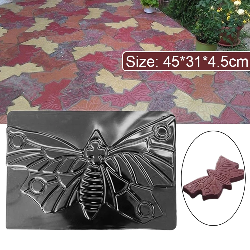 Butterfly Garden Paving Mould Concrete Paver Mold Maker Paving Brick DIY Path Maker Mold